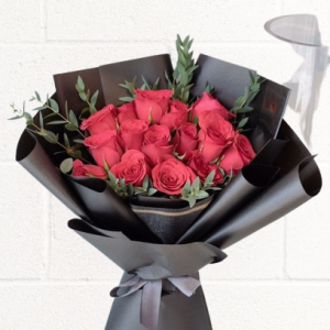 24 PCS RED ROSE BOQUET