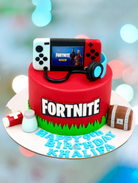 FORNITE RED THEME CAKE