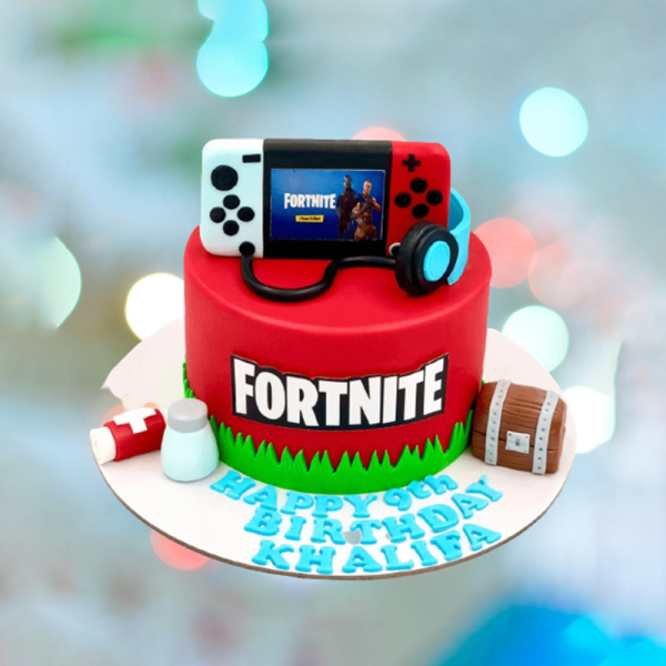 FORNITE-RED-THEME-CAKE