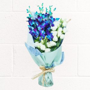 MESMERIZING BLUE ORCHID BOUQUET