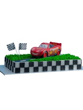 LIGHTNING MCQUEEN COIN BANK CAKE
