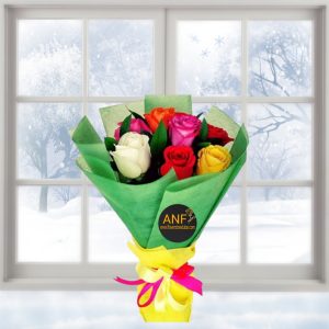 7 Mix Roses Elegant Bouquet
