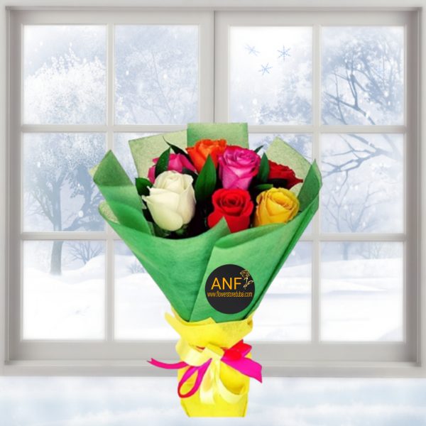 7 Mix Roses Elegant Bouquet