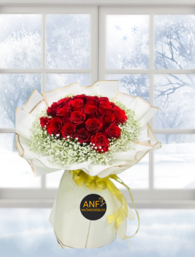 50 PCS RED ROSE BOUQUET