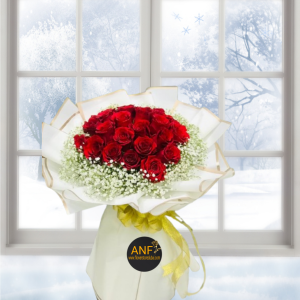 50 PCS RED ROSE BOUQUET