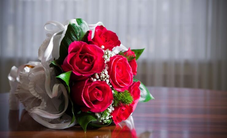 Red Flower Bouquet in Dubai