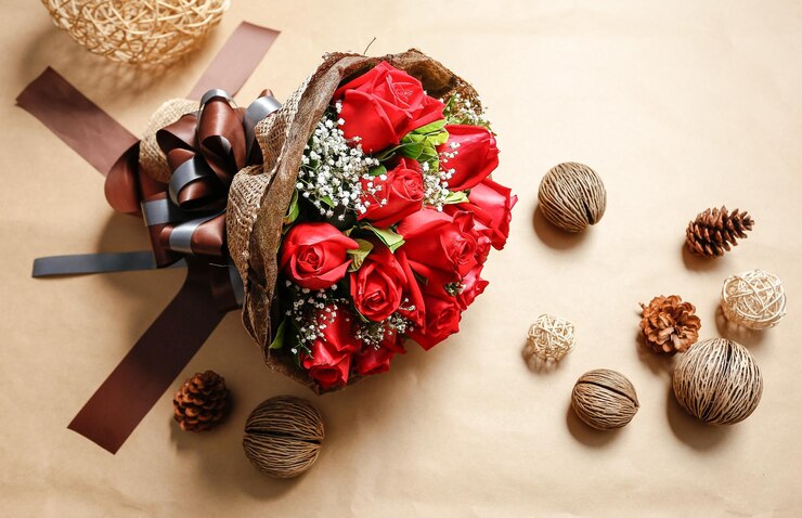 Red Flower Bouquet in Dubai